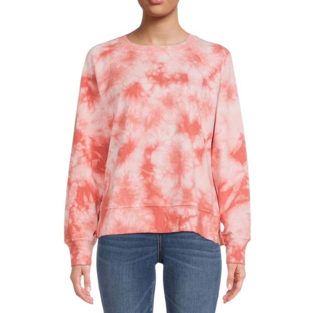 3/$15 Time And Tru Pink Tie Dye Sweatshirt Size Large